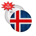 Iceland flag 2.25  Buttons (10 pack)  Front