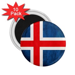 Iceland Flag 2 25  Magnets (10 Pack)  by Valentinaart