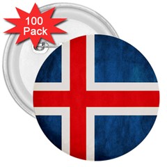 Iceland Flag 3  Buttons (100 Pack)  by Valentinaart