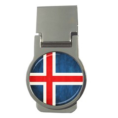 Iceland Flag Money Clips (round)  by Valentinaart