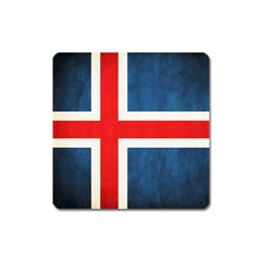 Iceland Flag Square Magnet by Valentinaart