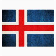 Iceland Flag Large Glasses Cloth (2-side) by Valentinaart