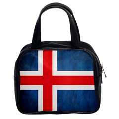 Iceland Flag Classic Handbags (2 Sides) by Valentinaart