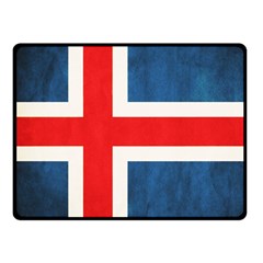 Iceland Flag Fleece Blanket (small) by Valentinaart