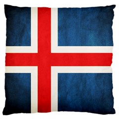 Iceland Flag Large Cushion Case (two Sides) by Valentinaart