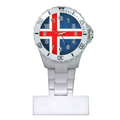 Iceland Flag Plastic Nurses Watch by Valentinaart