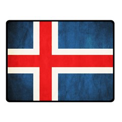 Iceland Flag Double Sided Fleece Blanket (small)  by Valentinaart