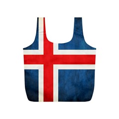 Iceland Flag Full Print Recycle Bags (s)  by Valentinaart