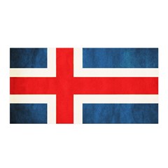 Iceland Flag Satin Wrap by Valentinaart