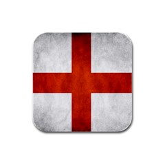 England Flag Rubber Square Coaster (4 Pack)  by Valentinaart