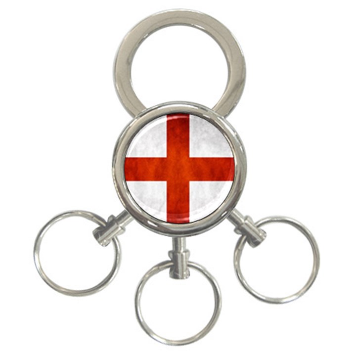 England flag 3-Ring Key Chains