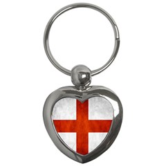 England Flag Key Chains (heart)  by Valentinaart