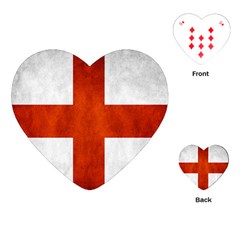 England Flag Playing Cards (heart) 