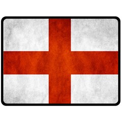 England Flag Fleece Blanket (large)  by Valentinaart