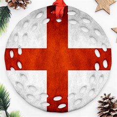 England Flag Round Filigree Ornament (two Sides) by Valentinaart