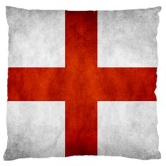 England Flag Large Cushion Case (one Side) by Valentinaart