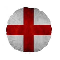 England Flag Standard 15  Premium Round Cushions by Valentinaart