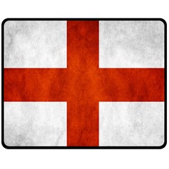 England Flag Double Sided Fleece Blanket (medium)  by Valentinaart