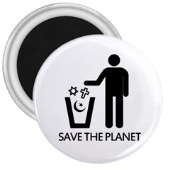 Save The Planet - Religions  3  Magnets by Valentinaart