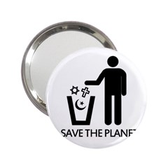 Save The Planet - Religions  2 25  Handbag Mirrors by Valentinaart