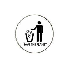 Save The Planet - Religions  Hat Clip Ball Marker by Valentinaart