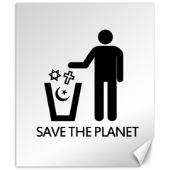 Save The Planet - Religions  Canvas 8  X 10  by Valentinaart