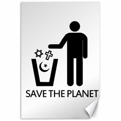 Save The Planet - Religions  Canvas 20  X 30   by Valentinaart