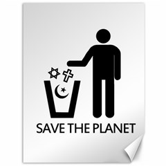 Save The Planet - Religions  Canvas 36  X 48   by Valentinaart