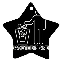 Save The Planet - Religions  Ornament (Star)