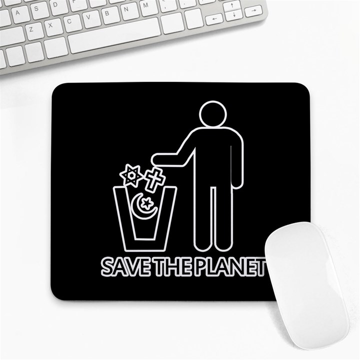 Save The Planet - Religions  Large Mousepads