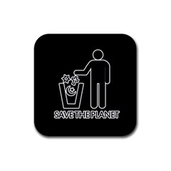 Save The Planet - Religions  Rubber Coaster (Square) 