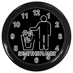 Save The Planet - Religions  Wall Clocks (Black)