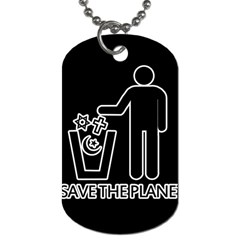 Save The Planet - Religions  Dog Tag (two Sides) by Valentinaart