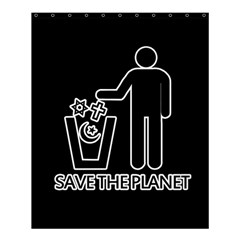 Save The Planet - Religions  Shower Curtain 60  x 72  (Medium) 