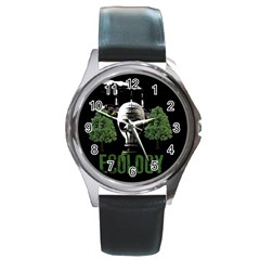 Ecology Round Metal Watch by Valentinaart