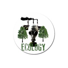 Ecology Magnet 3  (round) by Valentinaart