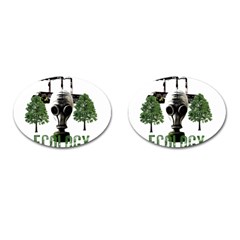 Ecology Cufflinks (oval) by Valentinaart