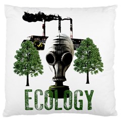 Ecology Large Cushion Case (one Side) by Valentinaart