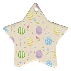 Easter Pattern Ornament (star) by Valentinaart