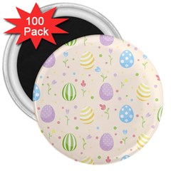 Easter Pattern 3  Magnets (100 Pack) by Valentinaart