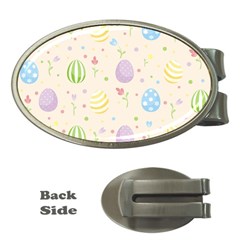 Easter Pattern Money Clips (oval)  by Valentinaart