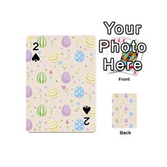 Easter Pattern Playing Cards 54 (mini)  by Valentinaart