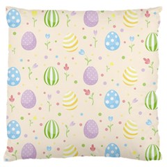 Easter Pattern Large Flano Cushion Case (one Side) by Valentinaart