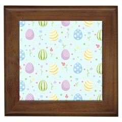 Easter Pattern Framed Tiles by Valentinaart