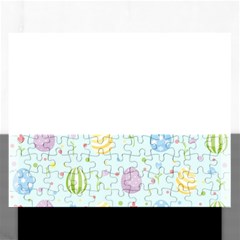 Easter Pattern Rectangular Jigsaw Puzzl by Valentinaart