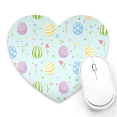 Easter Pattern Heart Mousepads by Valentinaart