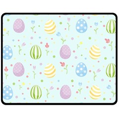 Easter Pattern Fleece Blanket (medium)  by Valentinaart