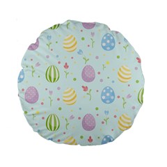 Easter Pattern Standard 15  Premium Round Cushions by Valentinaart