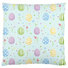 Easter Pattern Large Flano Cushion Case (two Sides) by Valentinaart