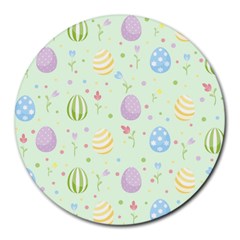 Easter Pattern Round Mousepads by Valentinaart